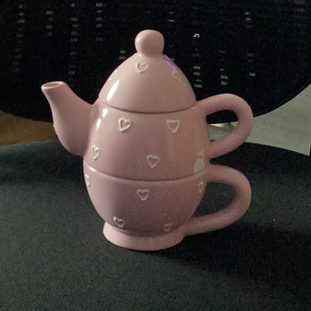 Pink Heart Teapot